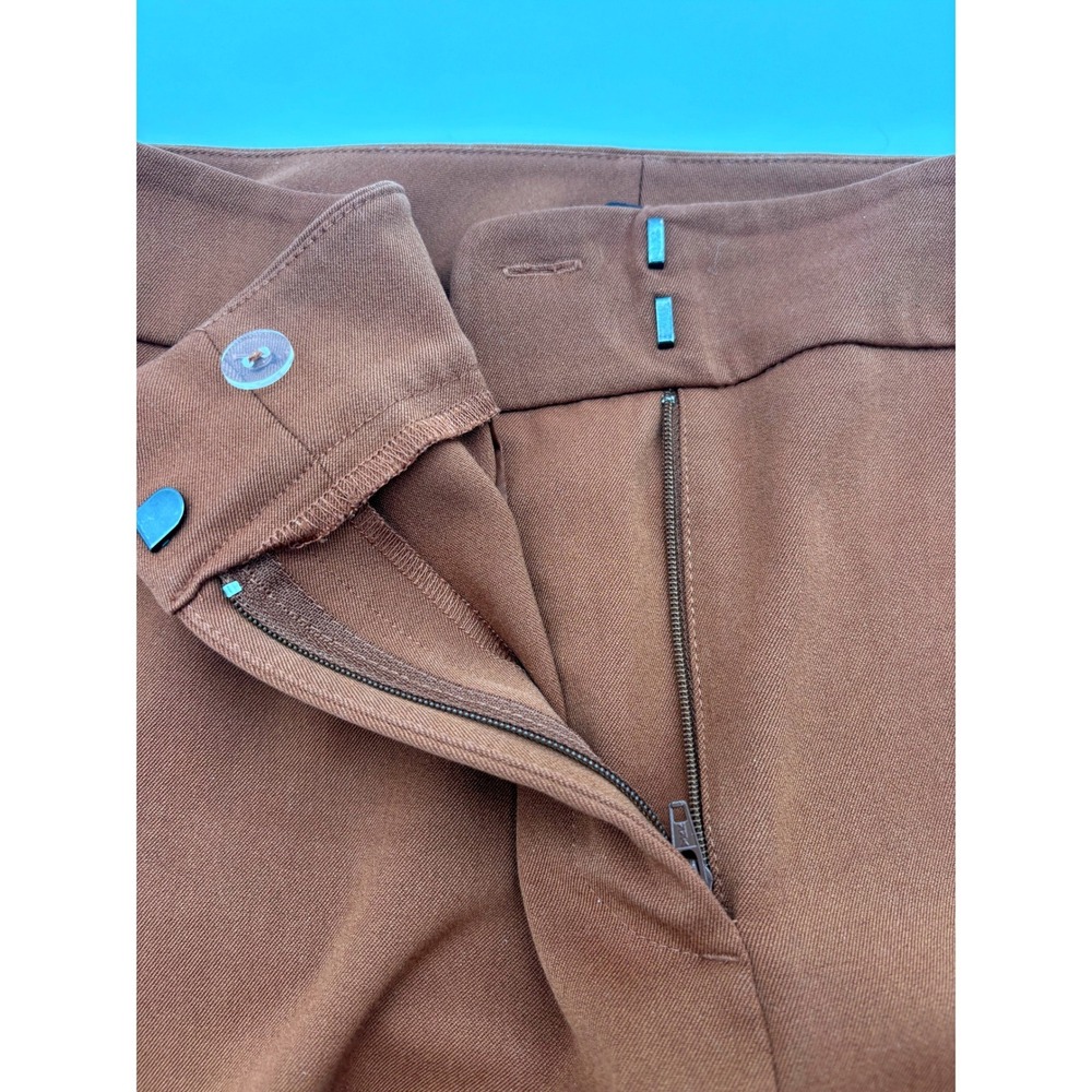 Ann Taylor Factory Women Size 12 Brown Wide Leg Career Dress Pants‎ - Picture 6 of 7